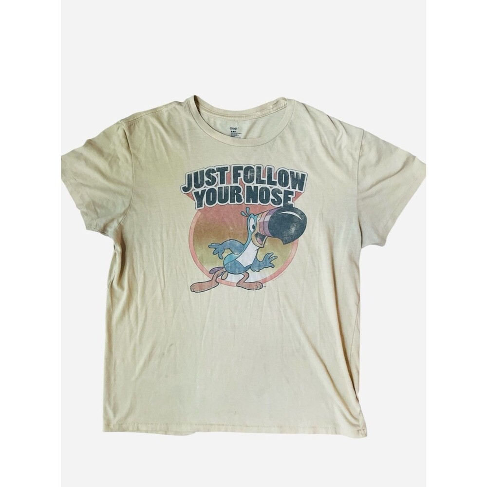 Vintage GAP Fruit Loops Single Stitch T-Shirt Size Large Retro Graphic Tee